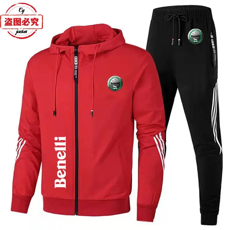 Benali Motorcycle Logo Clothing Casual Sportswear Men's Spring and Autumn Suit Benali Team Uniform Men's Clothing