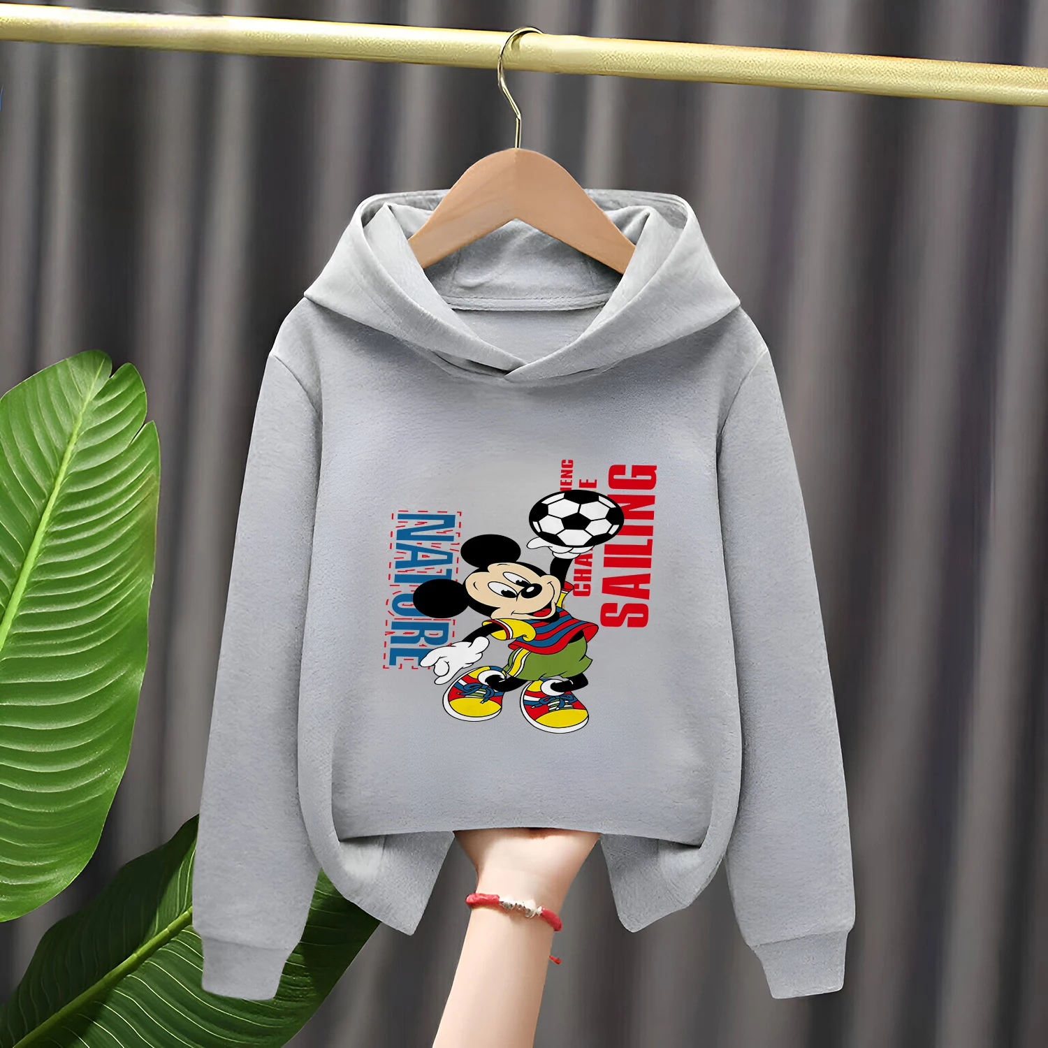 

Disney Cartoon Print Boys Girls Hoodie Warm Comfortable Kids Autumn Winter Sweatshirt Outdoor Fashion