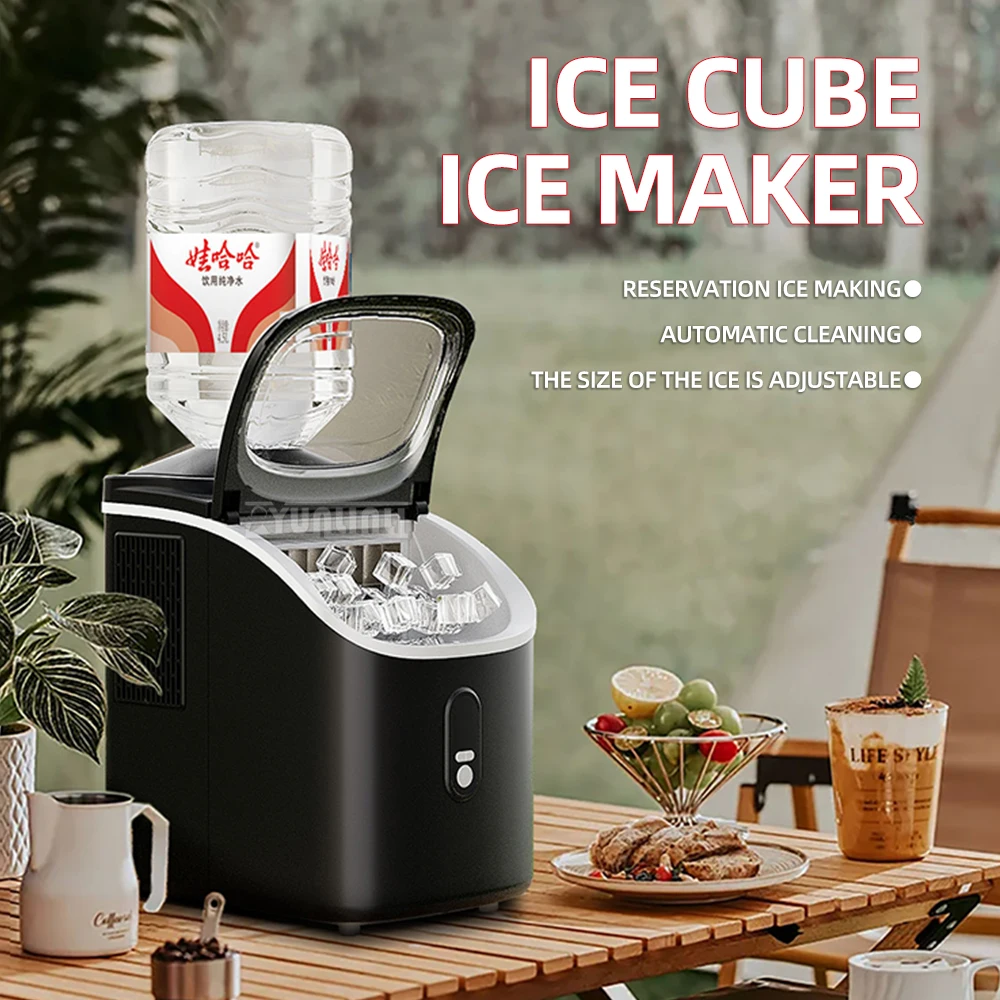 2025 20kg/24h Automatic Timed Ice Making for Coffee Shop HZB-25F Multifunctional Ice Making Machine