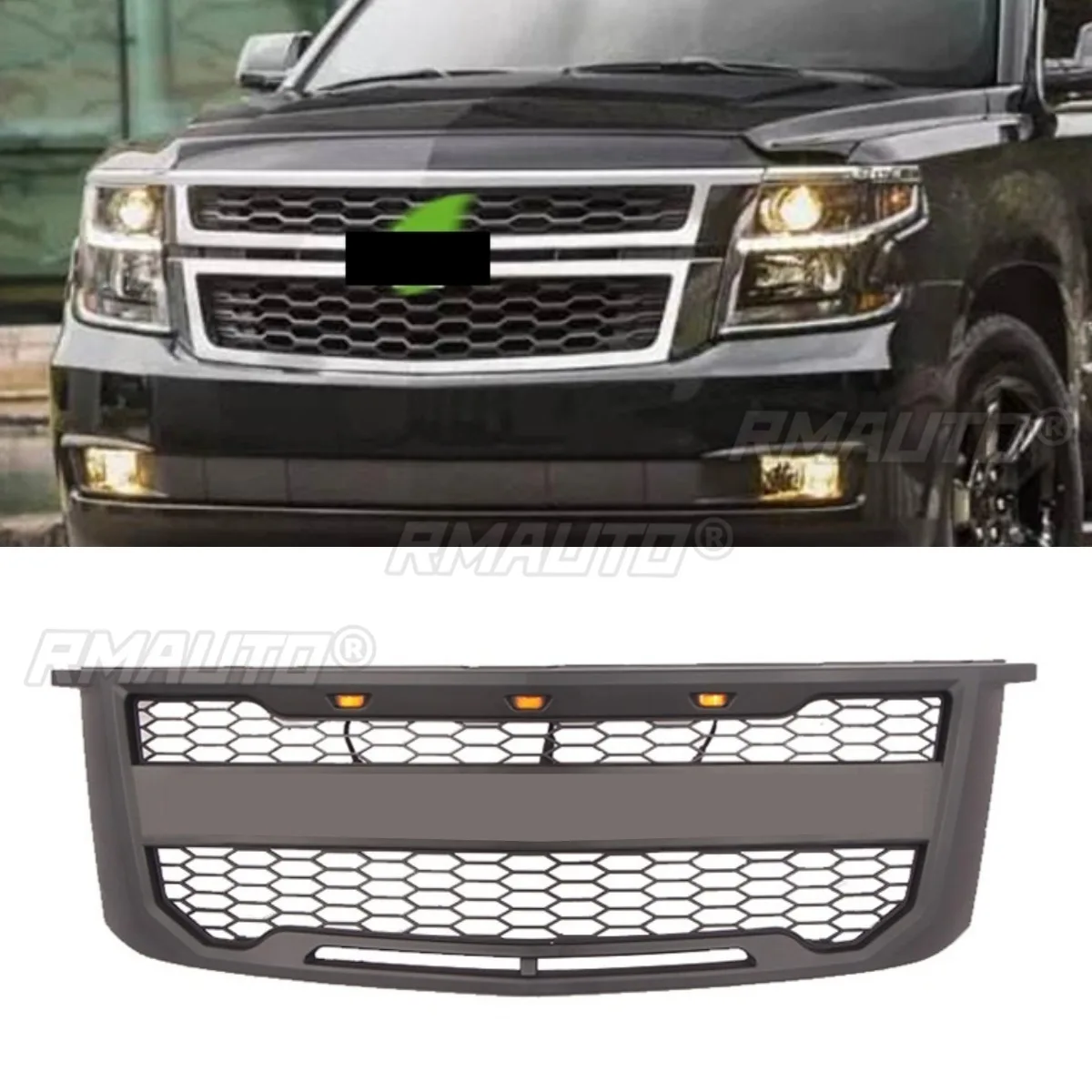 

Car Front Bumper Racing Grills Car Grille for Chevrolet Suburban 2015-2019 Body Kit Car Accessories