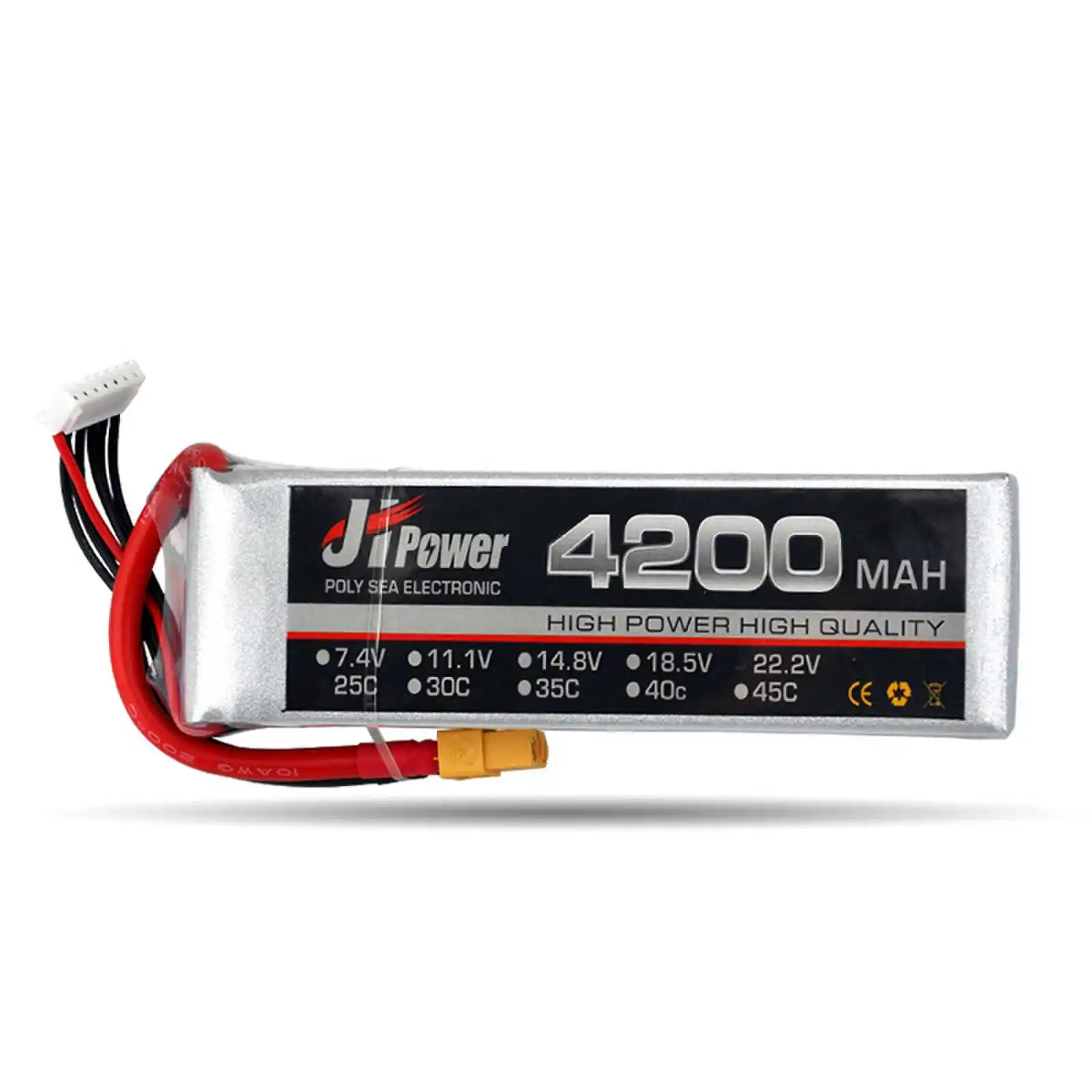 JH Power 2S 3S 4S 5S 6S RC LiPo Battery 7.4V 11.1V 14.8V 18.5V 22.2V 4200mAh 25C 35C for RC Car Helicopter Boat RC Drone