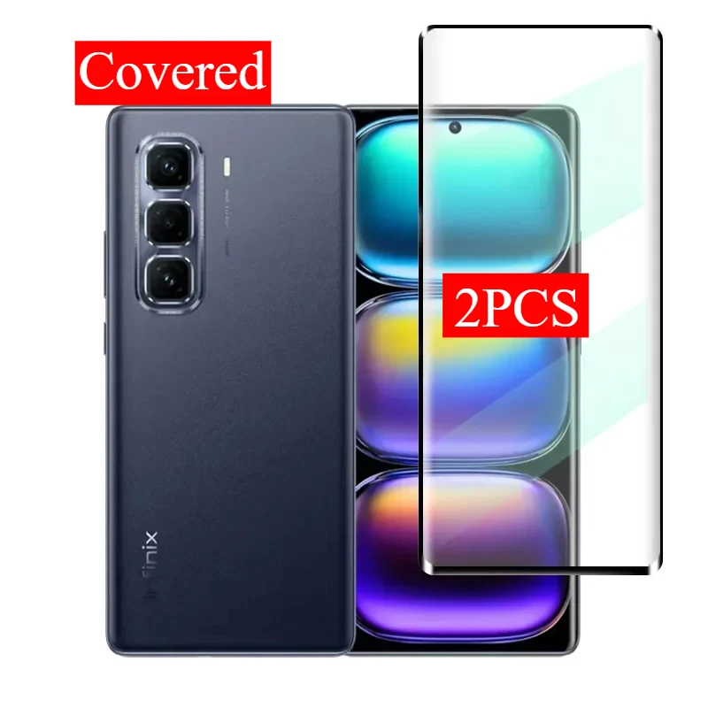 3D Curved Tempered Glass For Infinix Hot 50 Pro+ Protective Screen Protector For Hot 50 ProPlus Note 40 Pro Plus Glass Film