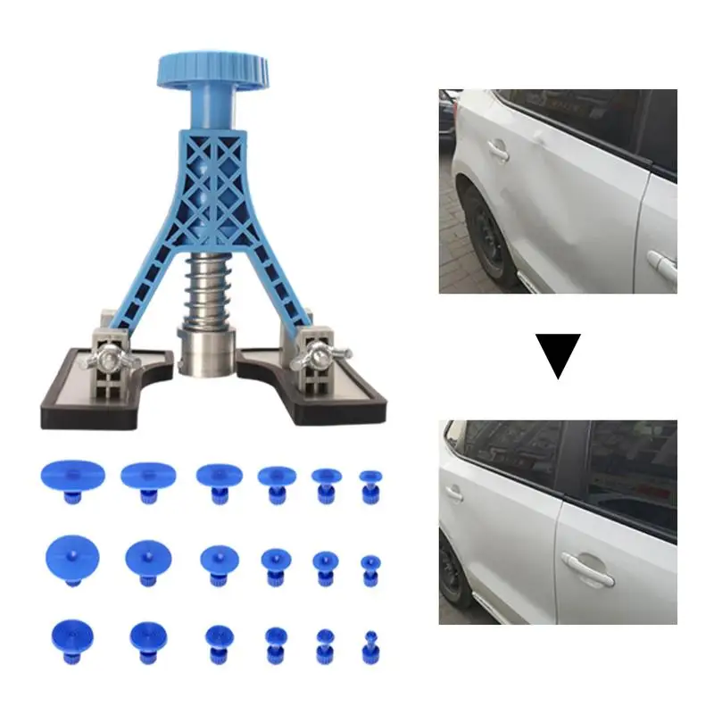 

Car Dent Remover Puller 18pcs Body Repair Dent Removal Tools Powerful Auto Dent Puller Adjustable Dent Removal Tool