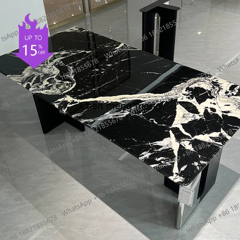 Mesa de Jantar de Vidro ss03A para Conferências, Cozinha, Café, Área Externa, Corredor, Mesa Moderna para Escrita, Bistrô, Mesas de Jantar, Móveis para Casa