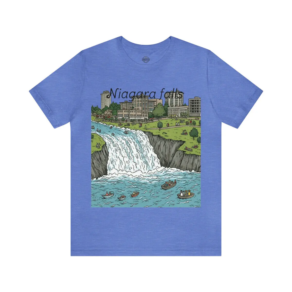 

Niagara Falls Short Sleeve T- Shirt- National Park Classic Waterfall T- Shirt