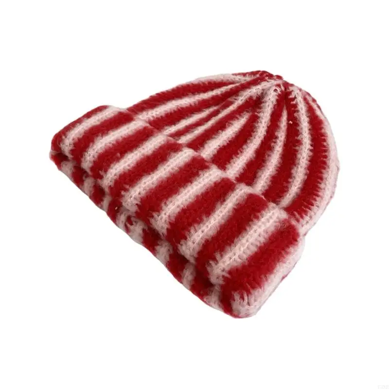 Y3NE قبعة أكريليك مخططة ناعمة مقاومة للرياح تصميم حراري للمغامرات الخارجية في الشتاء وركوب الدراجات والتسلق والتزلج #5