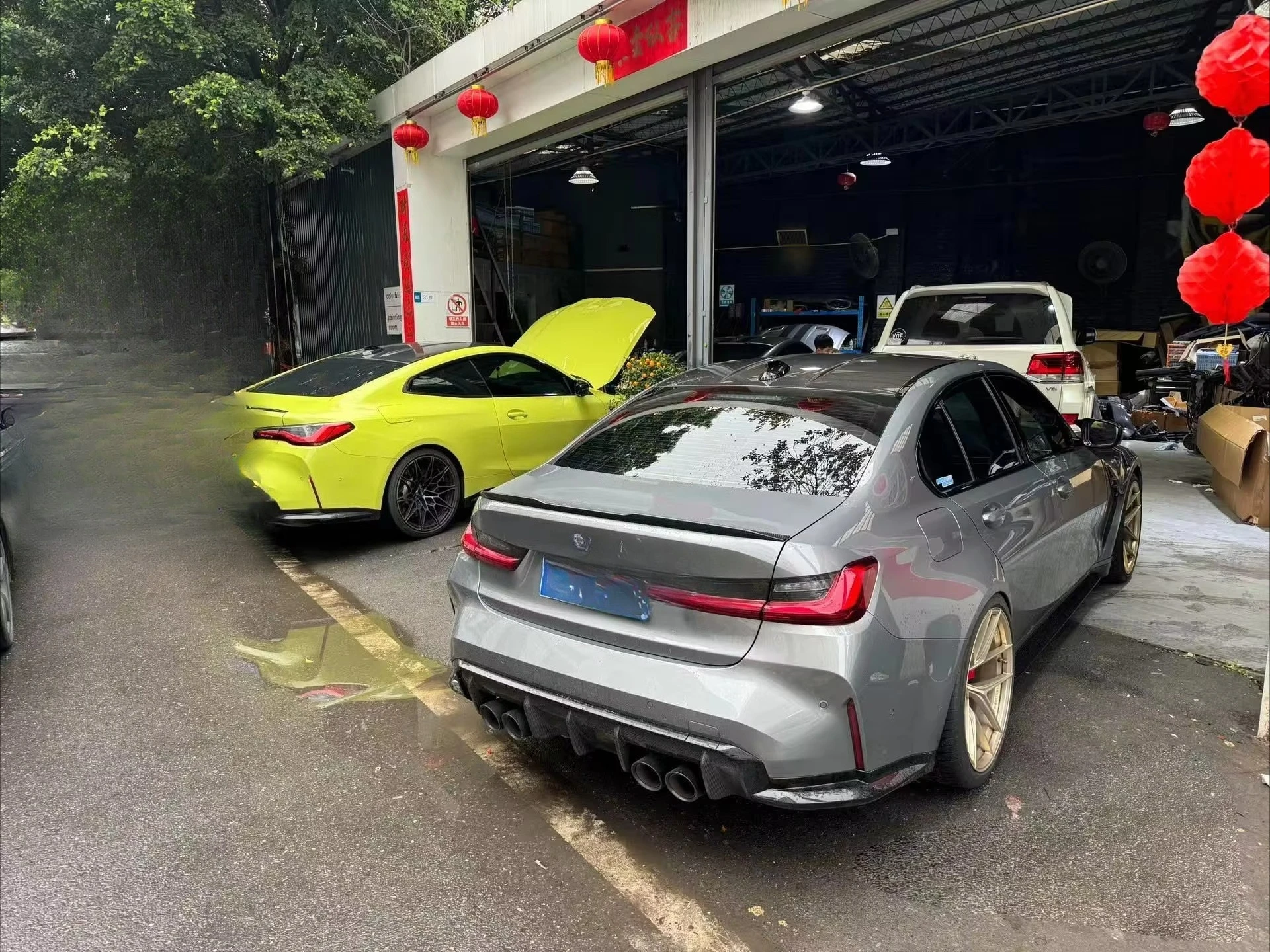 Car Accessories OEM Style Dry Carbon Rear Bumper Diffuser for G80 G82 M3 M4 2021+
