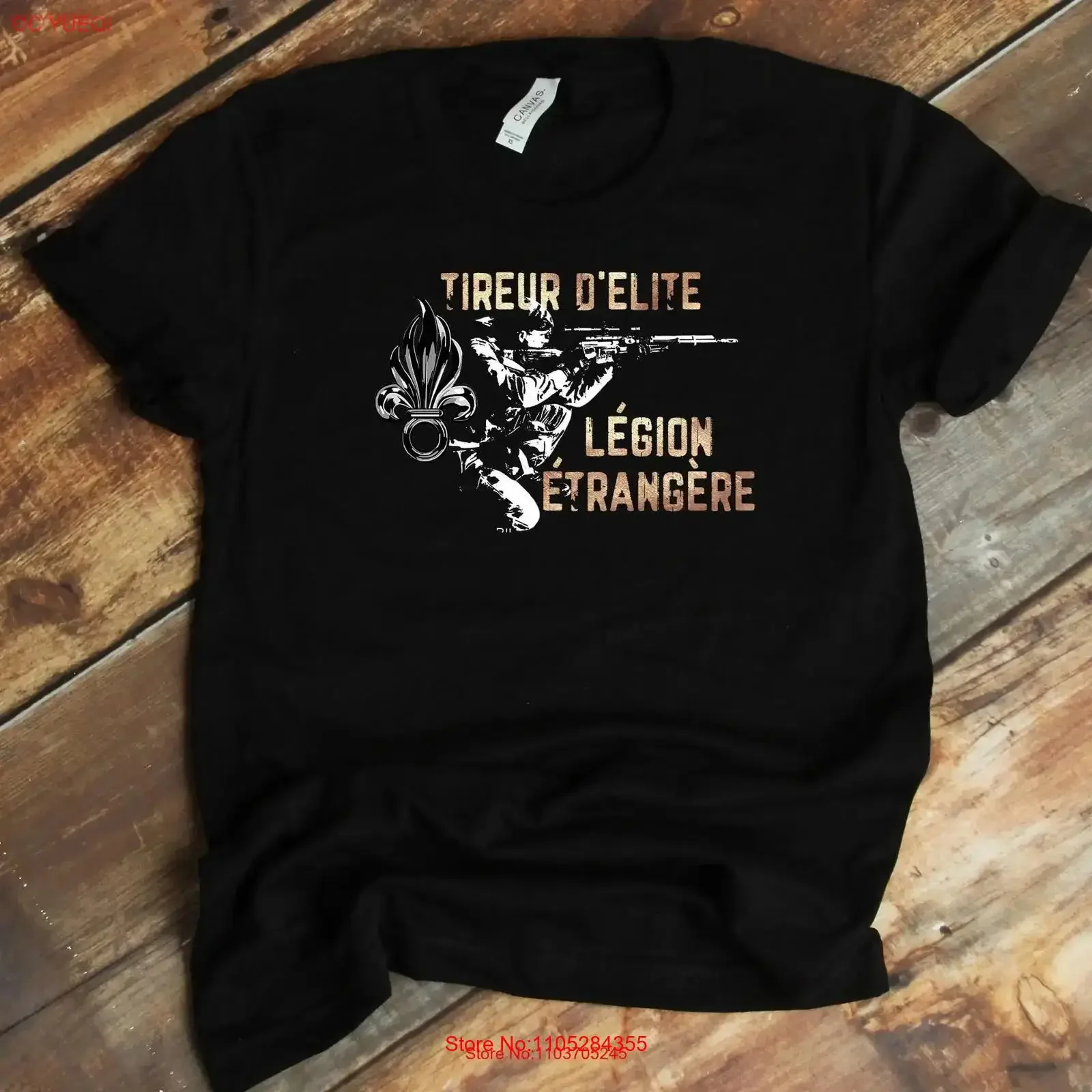 French Foreign Legion Sniper T Shirt Tireur d'Elite Etrangere Legionnaire Army Support Our Troops Soldier vintage Washed Soft