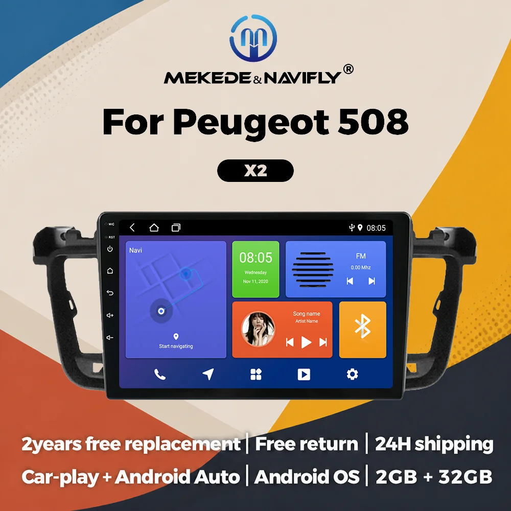 9inch Android Car Radio For Peugeot 508 508SW 2011-2018 Autoradio Multimedia Player GPS Navigation Wireless Carplay Android Auto
