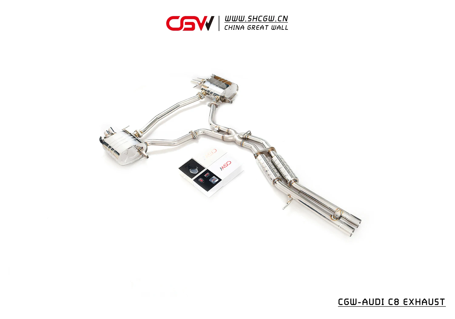 Original Part Factory Directly Sale Stainless Valve Muffler Downpipe Catback Car Exhaust Systemfor  A6 C8 RS6 3.0T 2019+