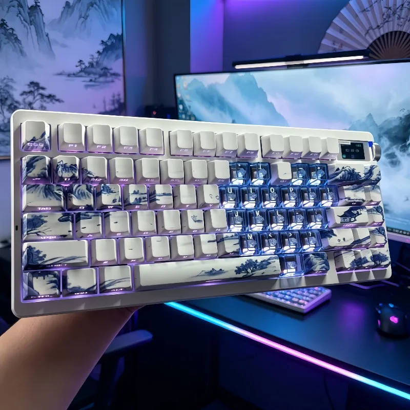 Jingran themed anime keycaps mechanical keyboard original PBT custom cute keycap PC gaming keyboard accessories collectible gift