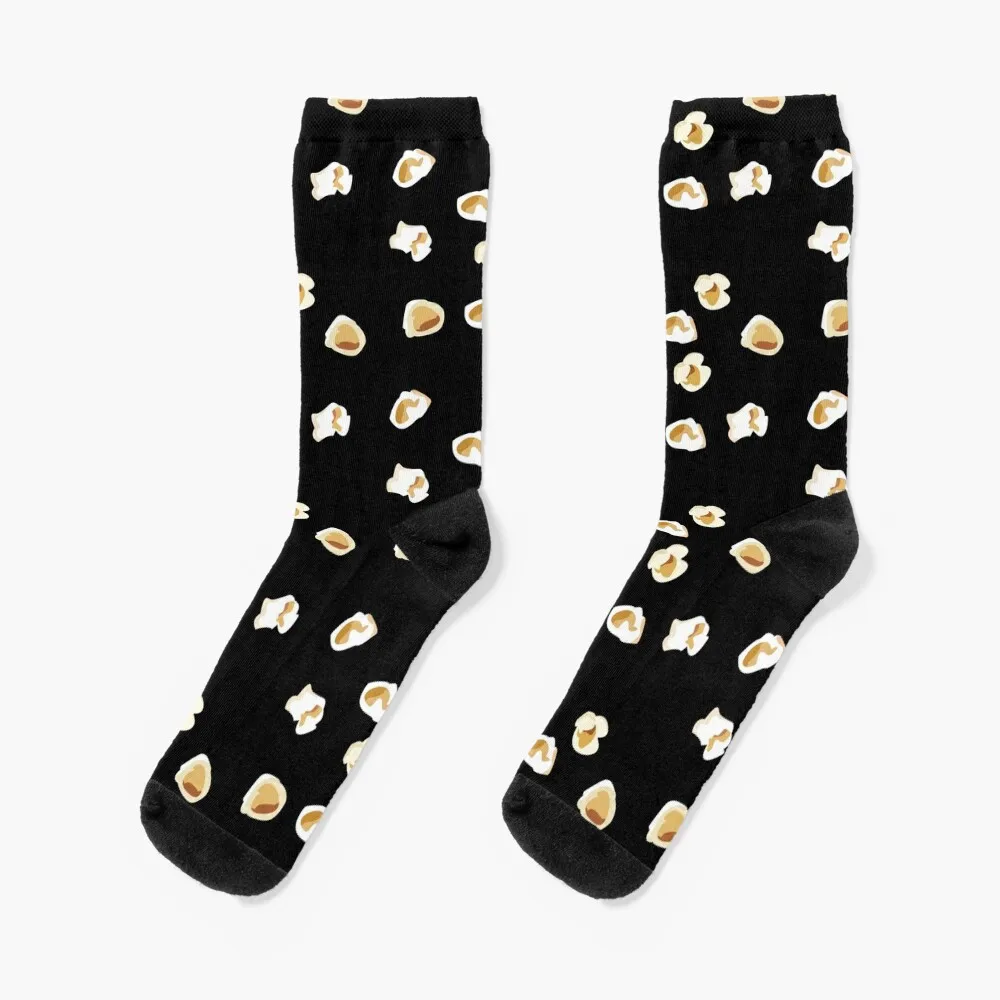 Meias Padrão Pipoca masculina, Designer de marca com impressão, Luxo aquecimento Sock, Menina