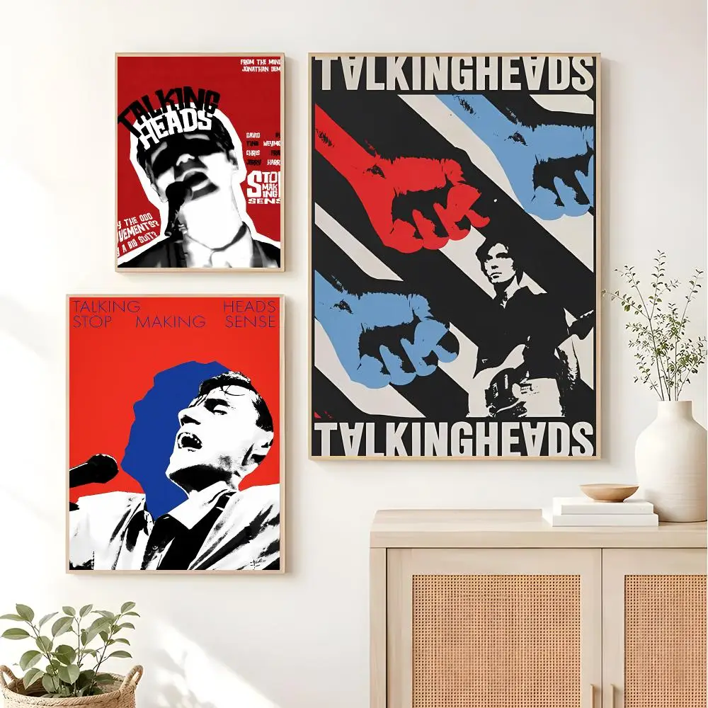 Newwave Band T-Talking Heads Poster Sleek Living Space Accents Current Style Home Wall Decor