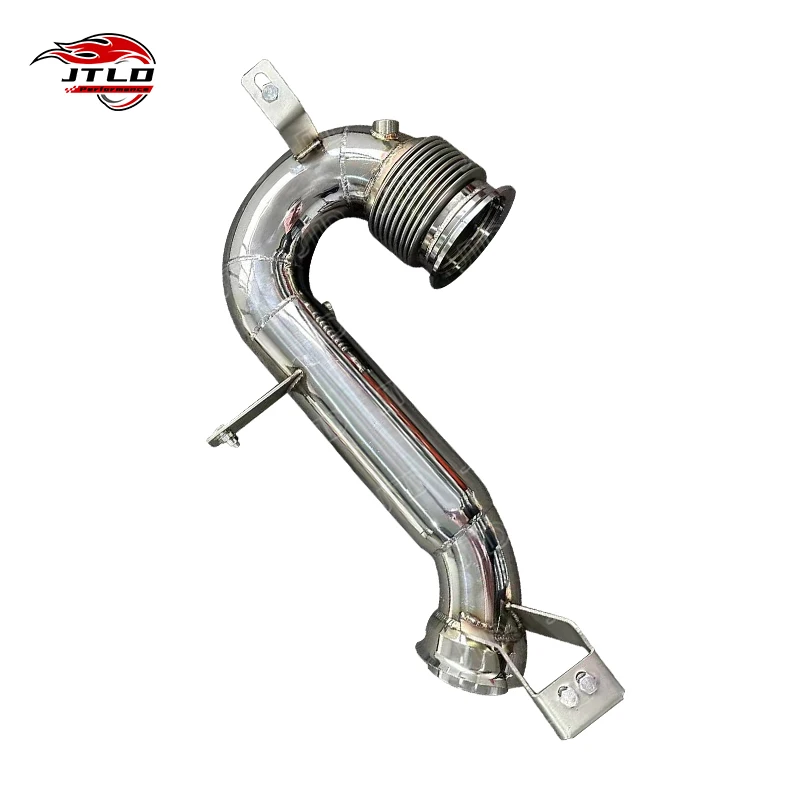 High Performance 304 Stainless Steel Straight Exhaust Downpipe For Mercedes Benz E53 M256 Downpipe