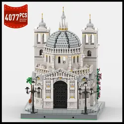 Moc City Architecture Santa Mariaed Della Salute Church Model Building Block Venice Retro Landmark MOC-79460 Brick Toys Gift