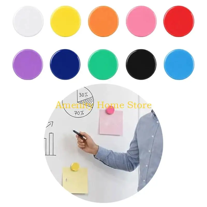 F26C Round Board Magnets 50 Pack for Schedules Photos and Lists