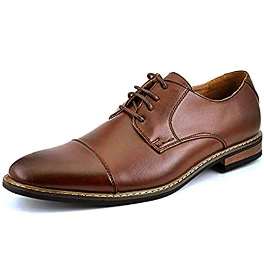 

Bru Marc Moda Italy Prince Men's Classic Modern Oxford Lace Dress Shoes