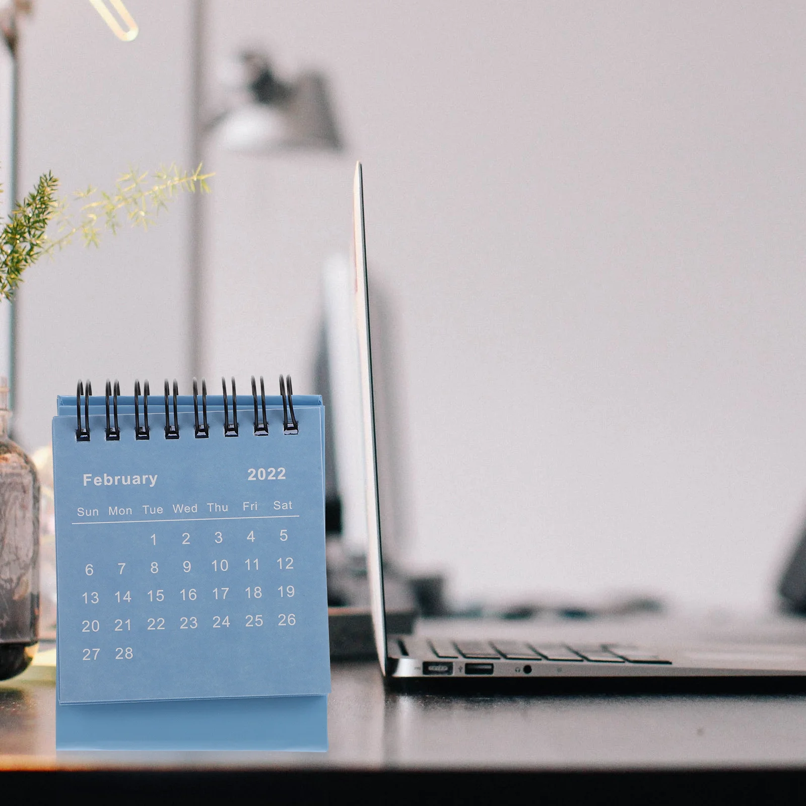 

1Pc Decorative Desk Calendar 2022 Compact Office Calendar Schedule Planner with Twin-wire Binding