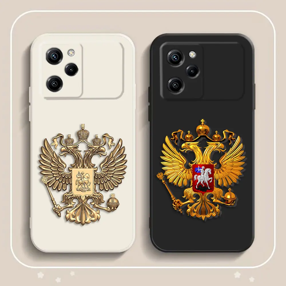 

Russia Russian Flags Emblem Phone Case For Xiaomi 10T 11 11T 12 12T 13 14T 15 LITE POCO F5 F6 F7 M4 M5 M7 X3 X4 X5 X7 TPU Case