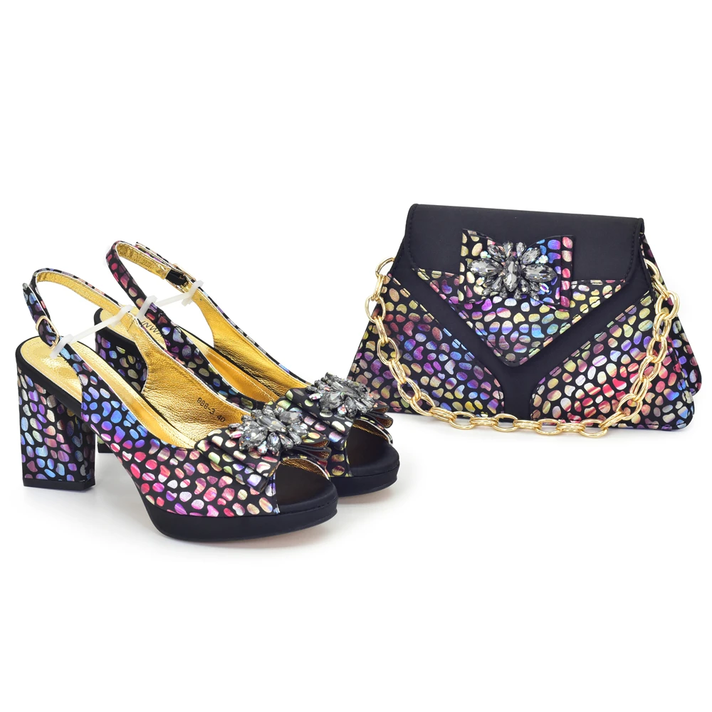 

doershow красивые итальянские комплекты обуви и сумок для вечерней вечеринки с камнями, итальянские кожаные сумки, подходящие сумки! HC1-1