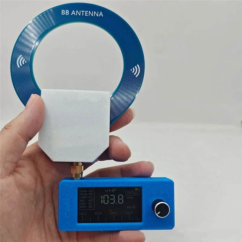 ABKI-1 Set SI4732 Radioempfänger IPS-Bildschirm AM/FM/LSB/USB/DAB Mini tragbares Kurzwellenradio mit Breitbandantenne