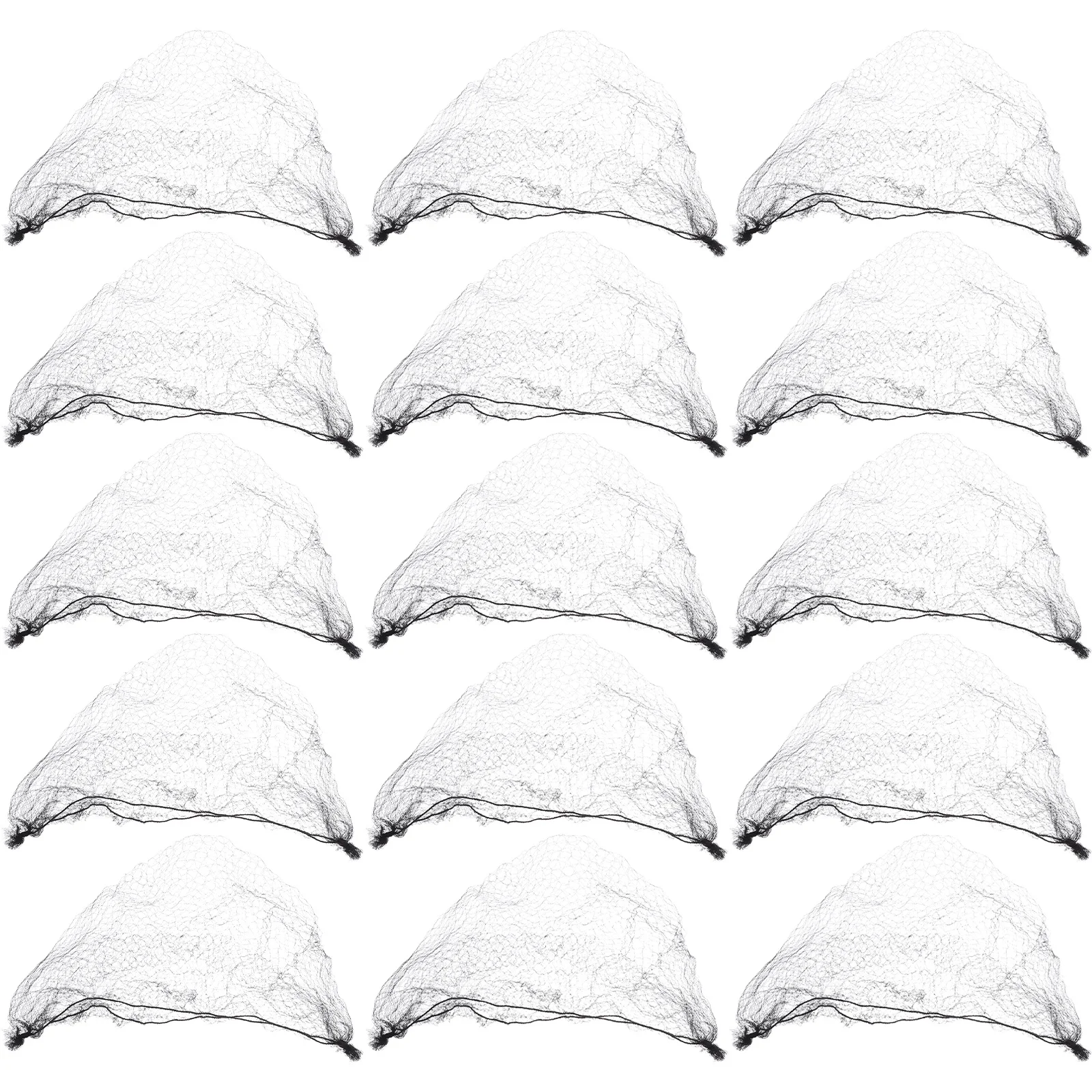 

100 шт. нейлоновых невидимых сеток для волос, черные, высокоэластичные, многоразовые, для балетных пучков, париков, для сна, для кейтеринга, сетка для париков