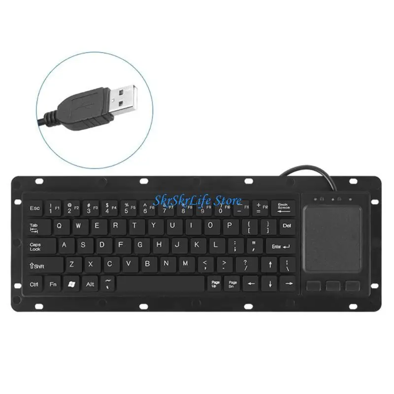 E65E User Friendly Industrial USB Keyboards with Touchpads Ensuring Comfortable Long