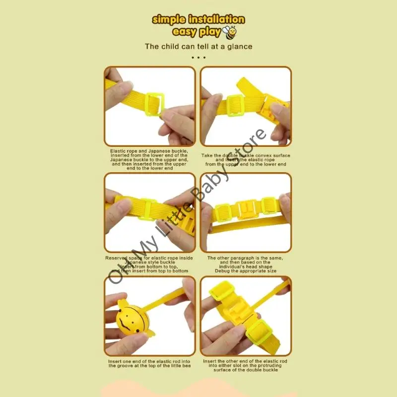 M76C Bees ลูกปัดของเล่นตกปลาสำหรับเด็กที่มีการจดจำสีและการจัดเก็บขนาดกะทัดรัด