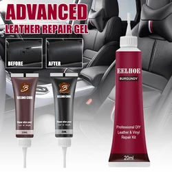 Car Seat Leather Refurbish Cream 20ML DIY Leather Vinyl Repair Kit Leather Complementary Refurbish Paste for Car Interior Seat