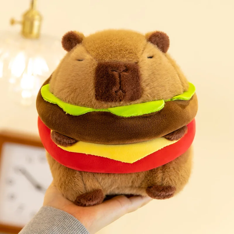 23cm Capybara Plush Simulation Capibara Anime Fluffty Toy Cute Doll Stuffed Animals Soft Doll Plush Christmas Thanksgiving Gift