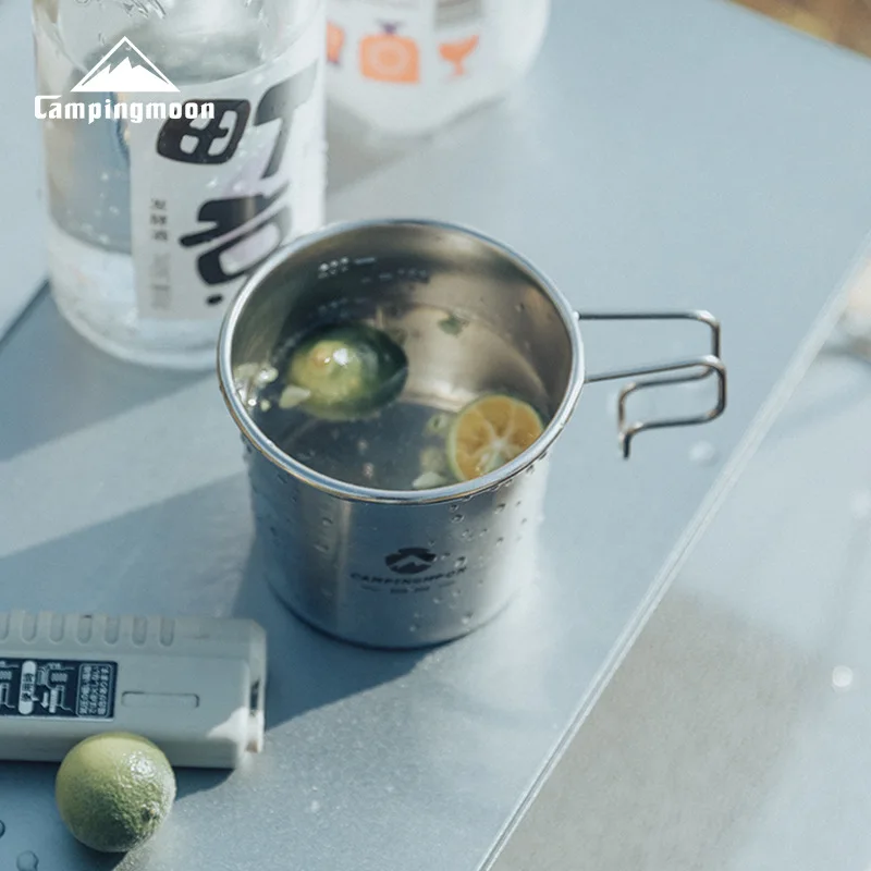 (1pcs) Camping Beer Cups Campingmoon S180 S190 Steel Small Drink Cup - Image 4
