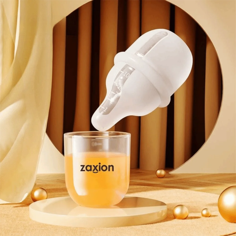 Slow Flow Tepel Siliconen Babyflessen met Schaal 30 ml Voedsel Squeeze Feeder hittebestendig BPA-vrij Pasgeboren Voeden Dispenser