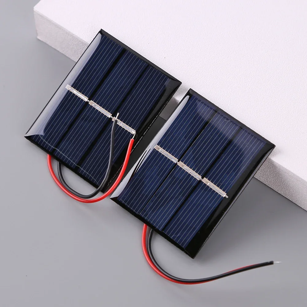 Obrázek 4: 1W 3V 0.3W 5V mini solární panel polysilicon solární epoxidová panel modul lehký buňka baterie nabíječka  solární panel DIY baterie nabíječka