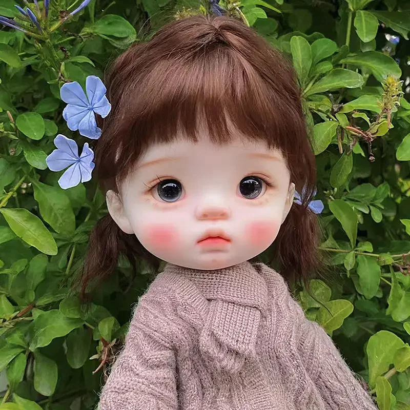 New sd 25cm height Bjd doll 1/6 yuanbao cute humanoid naked joint movable resin bb doll dot girl fish Free shipping