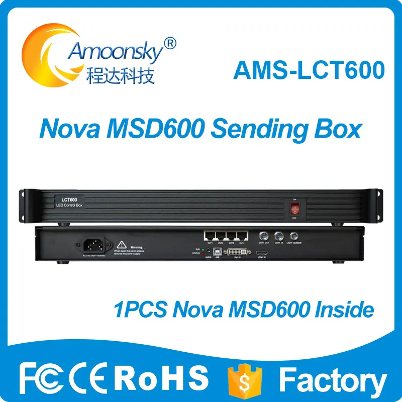 

New Nova MSD600 Led Sending Box LCT600 Like Novastar Mctrl600 Controller with MSD600 sending card for Outdoor Led Module Screens