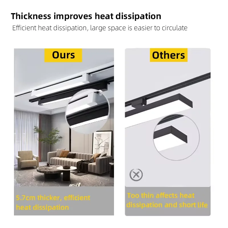 Set Led Track Light Ceiling Lamp AC165-264V 10W 20W 30W 40W Floodlight COB Rails Spot Track lighting Fixture for Home Decoration