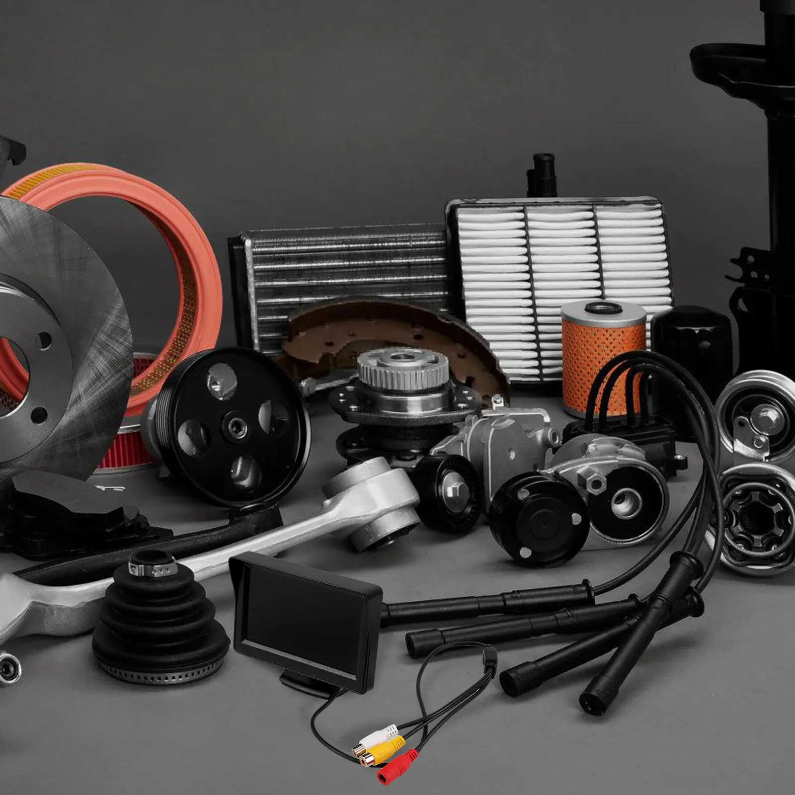 

Универсальный автомобильный монитор заднего вида с камерой и дисплеем, простая установка, камера заднего вида для парковки и движения задним ходом