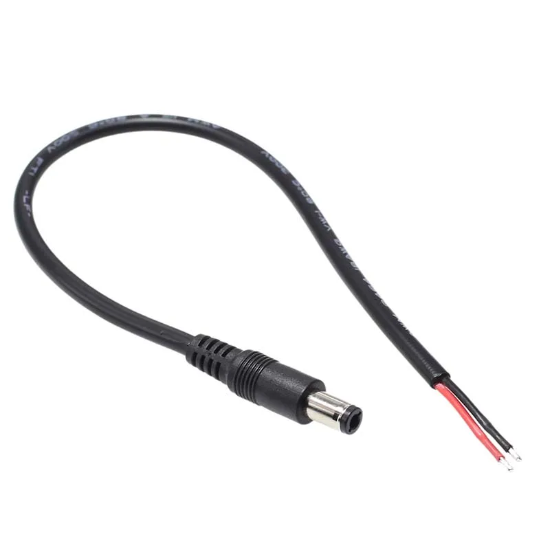 1/3/5pcs 18awg DC Male 2pin Wire Power Charger Connector Supply Cable 6.3x3.0mm Cord Max 120w 6.3mm 6.3x3.0mm Cord 30cm A5