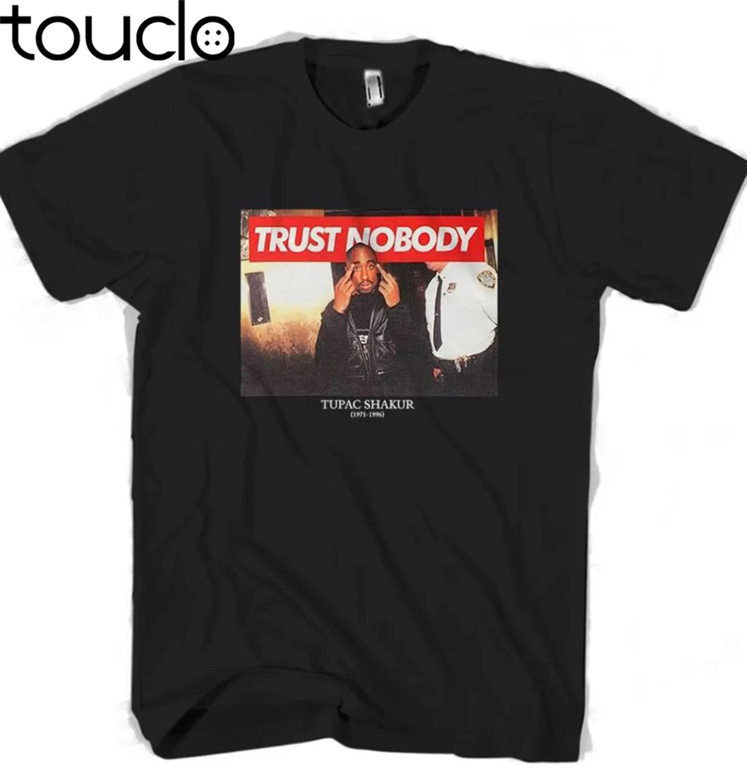 Tupac 2Pac Shakur Me Against The World Trust Nobody Graphic Man Neueste Männer T Shirt Mode Gedruckt Männer Baumwolle T-Shirts