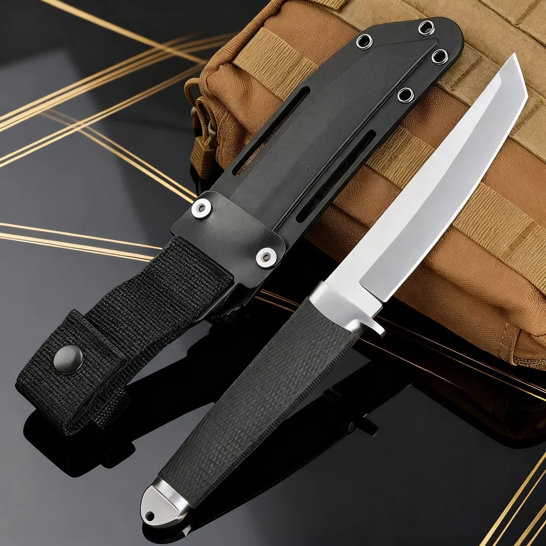 Trzy Piękności Samuraj - Nóż taktyczny, nóż survivalowy do biwakowania w dziczy, nóż awaryjny do przygód