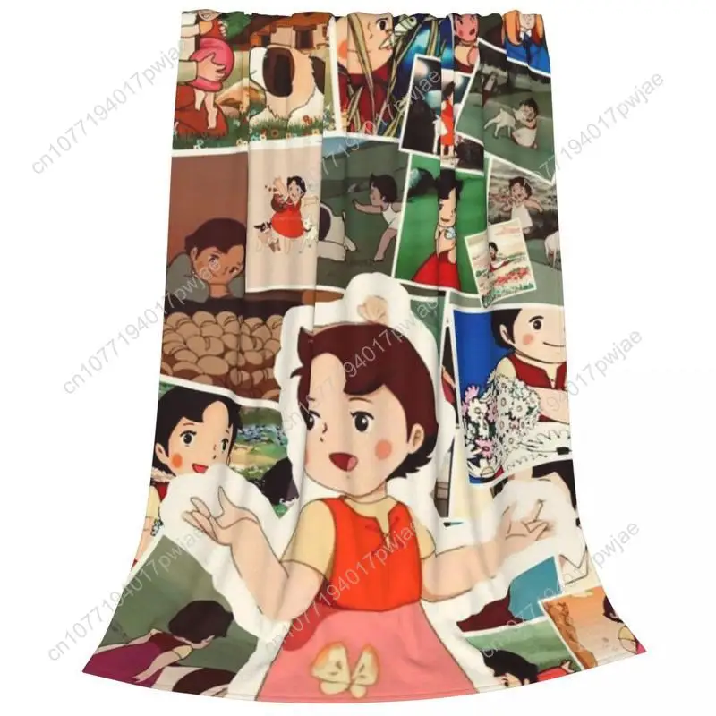 هايدي فتاة جبال الألب بطانية الفانيلا الصيف المحمولة فائقة النعومة رمي بطانية للمنزل السفر لحاف البطانيات المخصصة #3