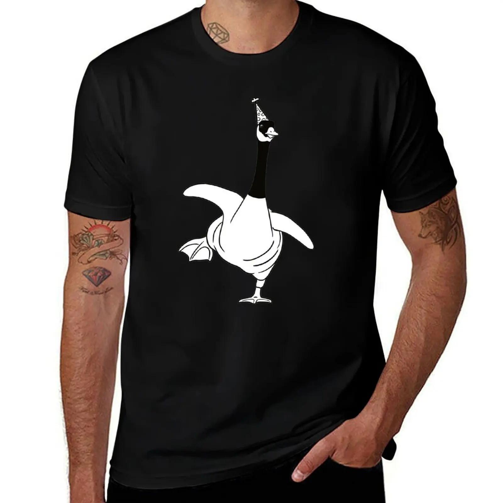 

Party Goose T-Shirt cotton t shirt pack mens graphic t shirts funny t shirts dark humor T-Shirt