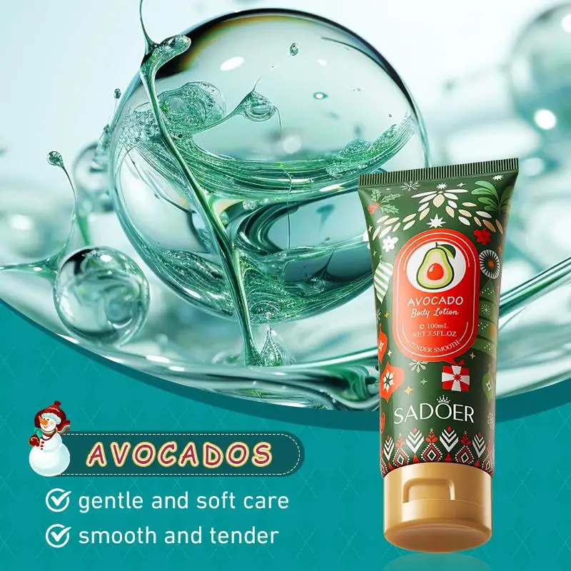

SADOER Avocado Strawberry Body Cream Anti-Drying Crack Moisturizing Brightening Repairing Body Skin Care Creams 100ml