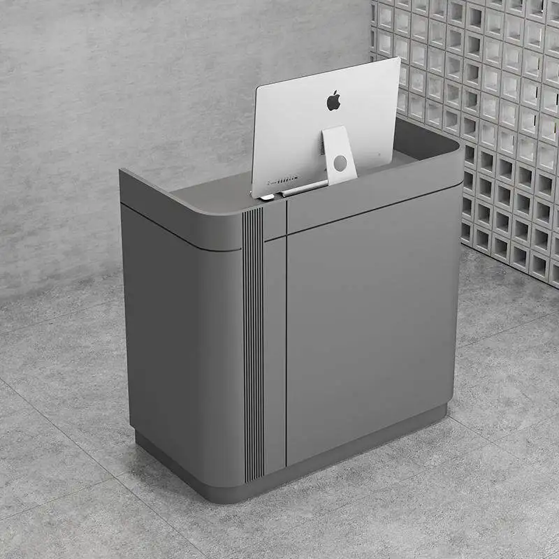 Iron simple checkout page Industrial style Modern bar Cafe Clothing store Company shop Small front reception desk