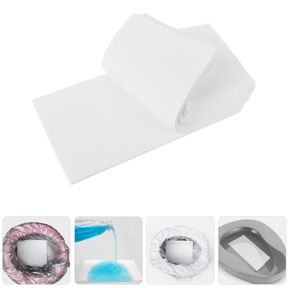 25Pcs Absorbent Pads Super Absorbent Potty Liners for Portable Potty Bedside Commode Disposable Adult Absorbing Pads Leak Proof