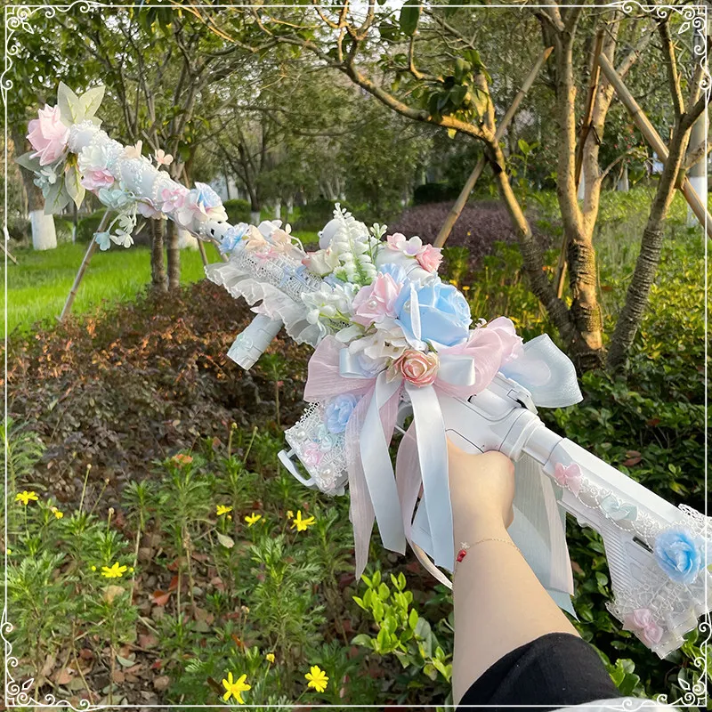 [Gun and Rose Knight] Handmade Lolita Gun Flower Marriage Sticking Chicken Props