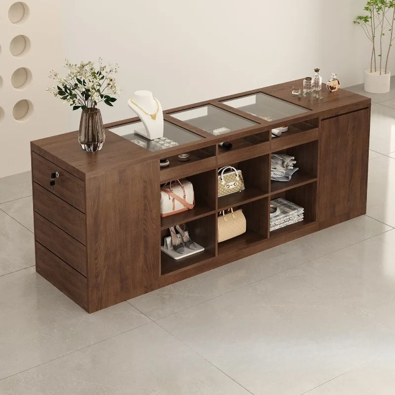 Flowing Water Platform Women's Jewelry Store Ornament Display Counter Store Display Table Cream Wind checkout page