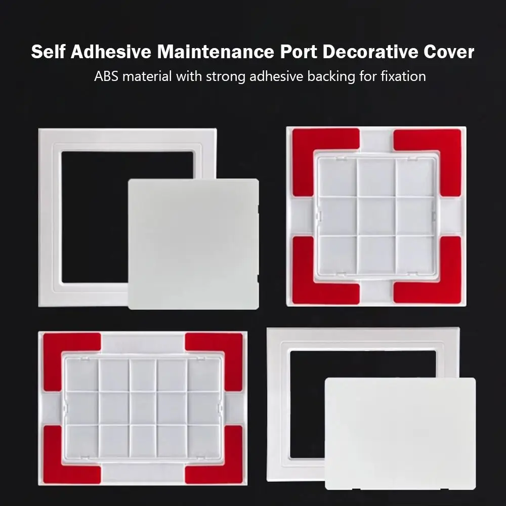 Self-adhesive Access Panel Door White Removable Inspection Hole Plastic ABS Access Hatch Cover Doors Wall Ceiling