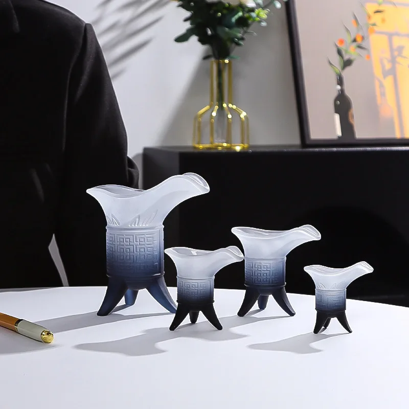 

Hand Drip Coffee Glass Cup Ancient Style Creative Wine Goblet Unique Design