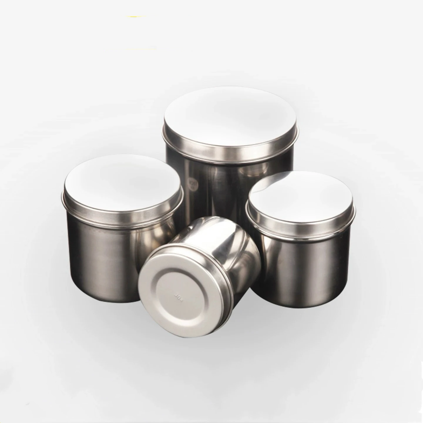 

1pc 304 Thickened Stainless Steel Disinfection Can Dental Cotton Ball Storage Box ，Lip Tattoo Tools Accessories